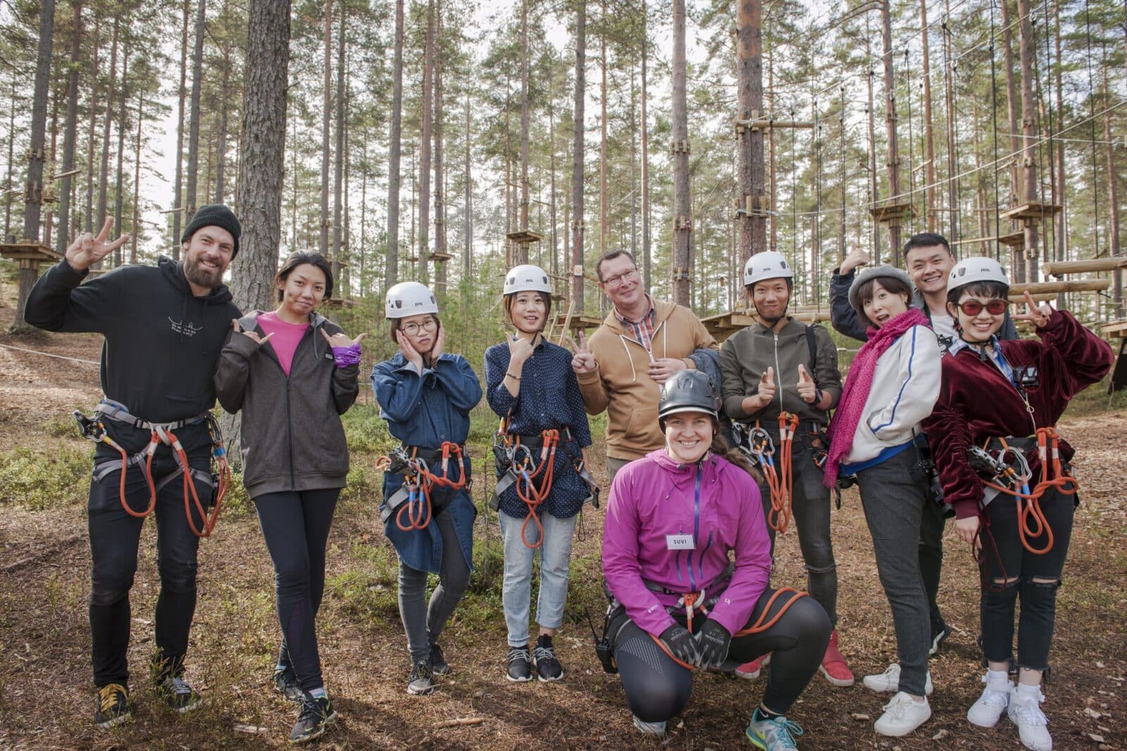 seikkailupuisto vuokatti kiipeily radat kaikenikäisille