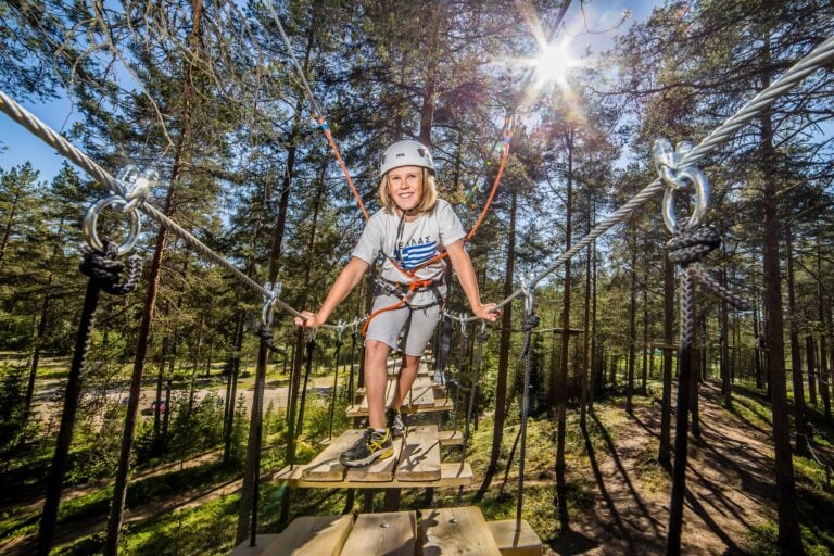 seikkailupuisto vuokatti kiipeily radat