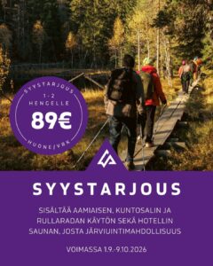 Vuokatti Sportin syysmajoitustarjous 2026